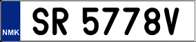 Trailer License Plate